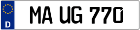 Trailer License Plate